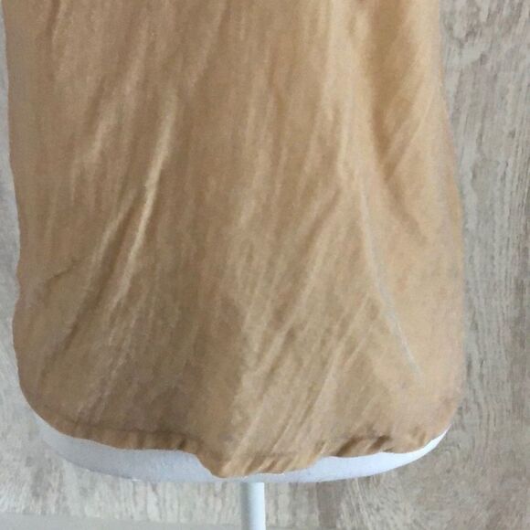Zara Tan Velvet-like Lace Arm Trim Tank Top - Picture 5 of 7